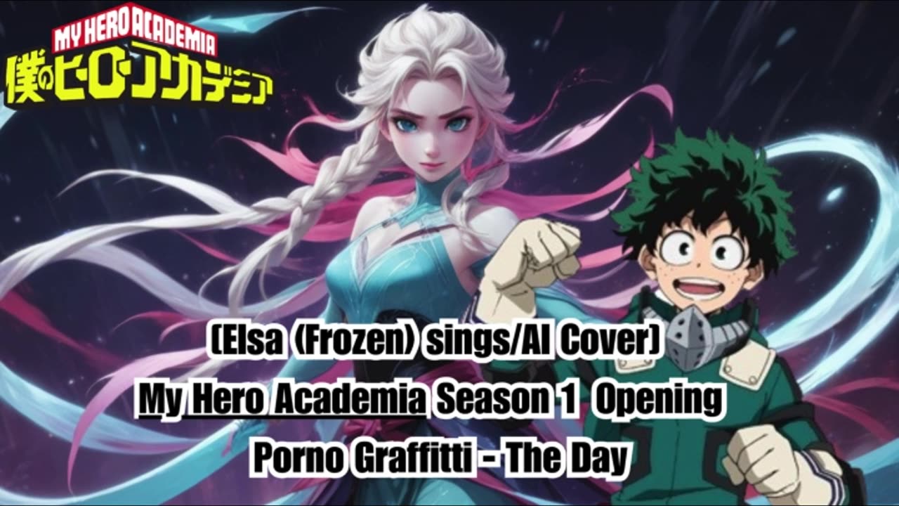 [Elsa (Frozen) sings/AI Cover] My Hero Academia Season 1 Opening Porno Graffitti - The Day