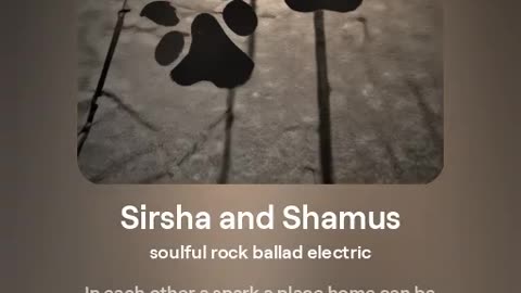 Saoirse And Shamus a dog love Rock Ballad