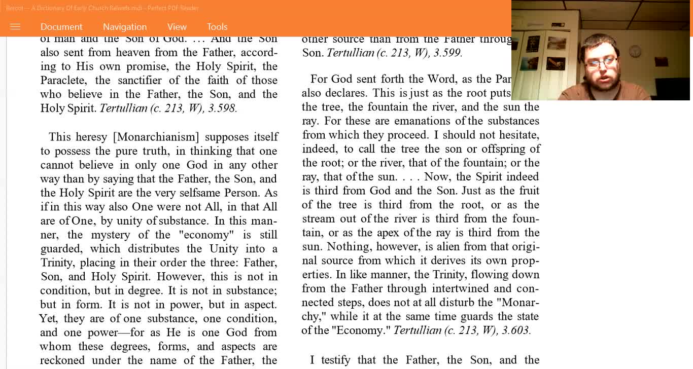 quotes of the early church fathers on the trinity