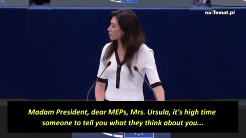 Polish MEP Zajączkowskiej-Hernik to Von der Lying [Bitch]: You should be in prison