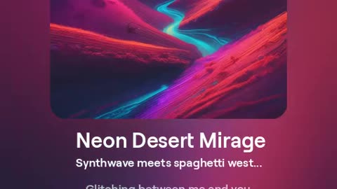 Neon Desert Mirage