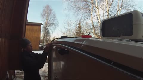 Installing a 60 inch LED Light bar on the rear of the motorhome