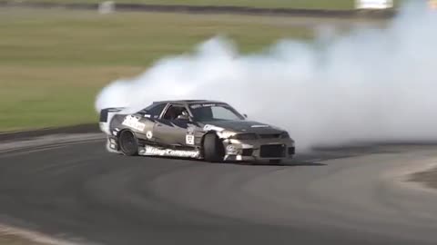 A Race Car in Motion