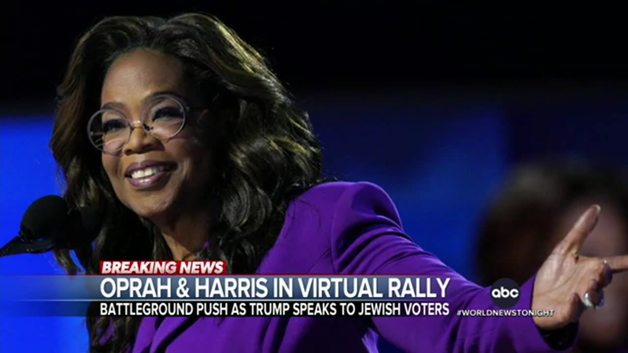 Kamala Harris, Oprah Winfrey unite in livestream to rally voter support