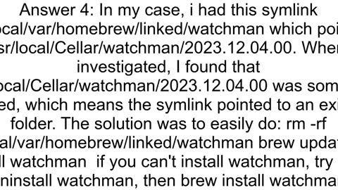 Installing watchman when having a nonstandard homebrew install