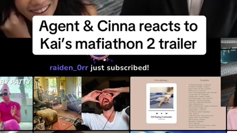 Agent & Cinna reacts to Kai cenat insane subathon trailer #agent00 #amp #kaicenat