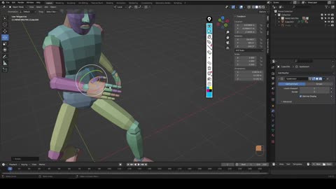 Blender - blocking volumentrico 09n - posar personaje