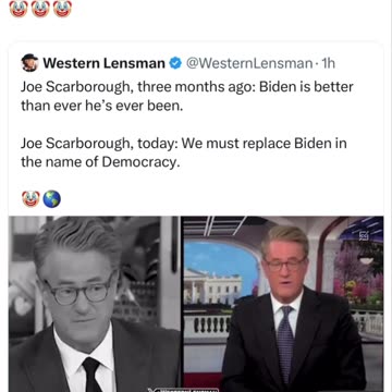 🤡 Joe Scarborough 3 Months Ago vs Today