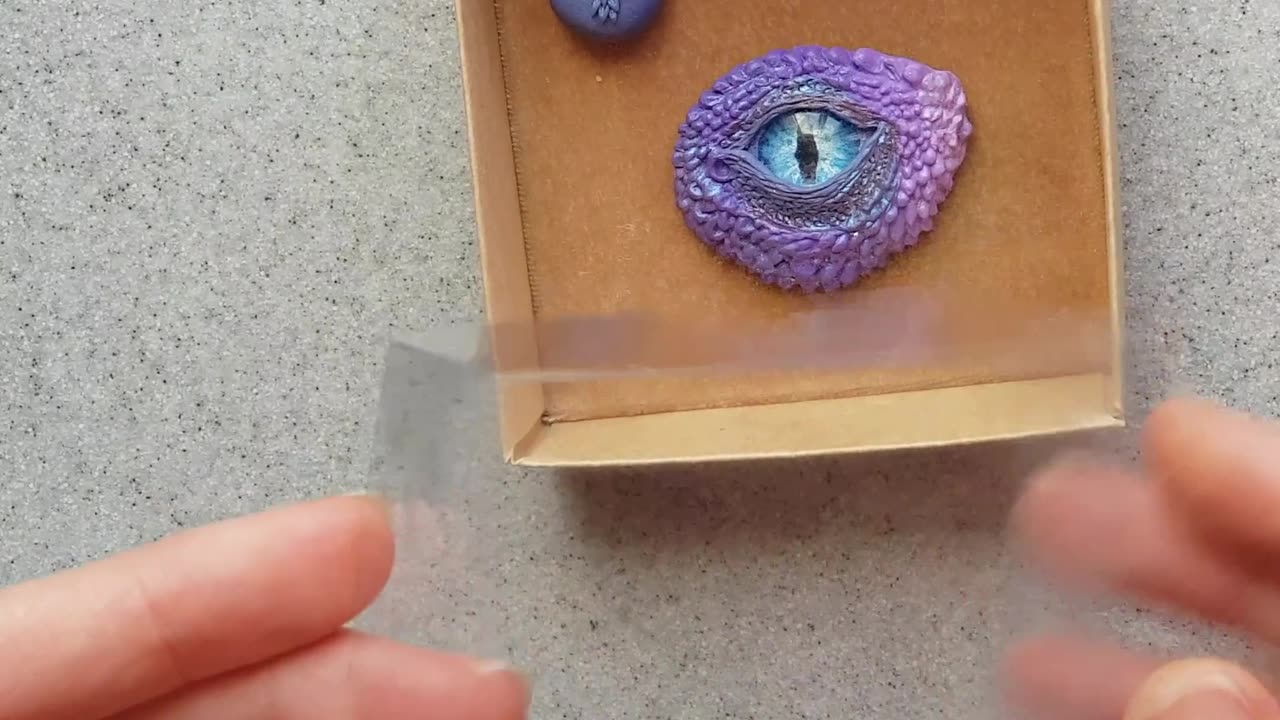 Magnetic pincushion Eye of the Lilac Dragon: sent to Istra Needle holder #needleminder #annealart