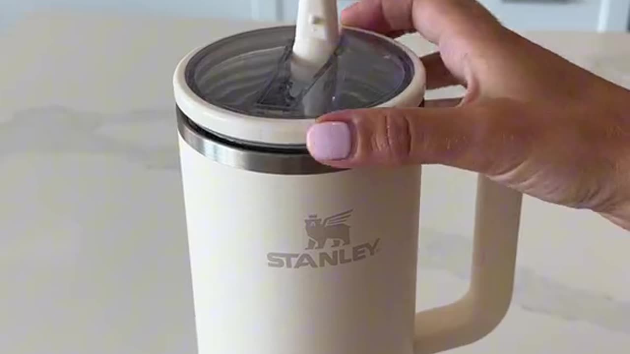 "Stanley Cup fans🥤 The leak-proof Stanley lid is an absolute game-changer