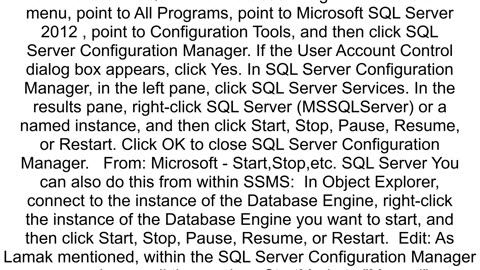 Stop SQL Server from running until needed