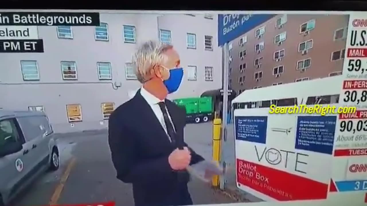 2020: CNN accidentally catches a woman stuffing the ballot box live on camera