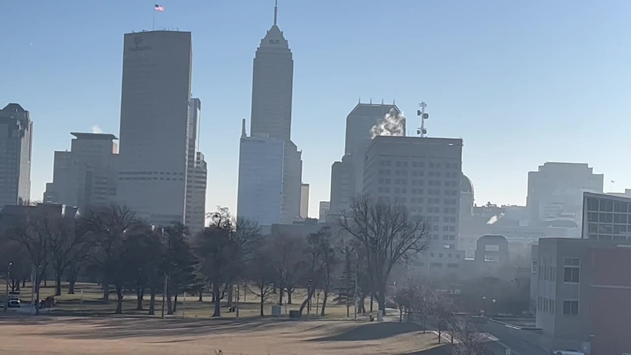 February 5, 2024 - A View of Downtown Indianapolis From The West & Canal Scenes