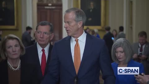 Sen. Thune asked about McConnell's fall: "He is fine. He is in his office."