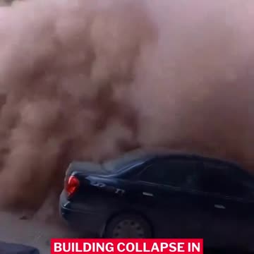 Η στιγμή της κατάρρευσης πολυκατοικίας