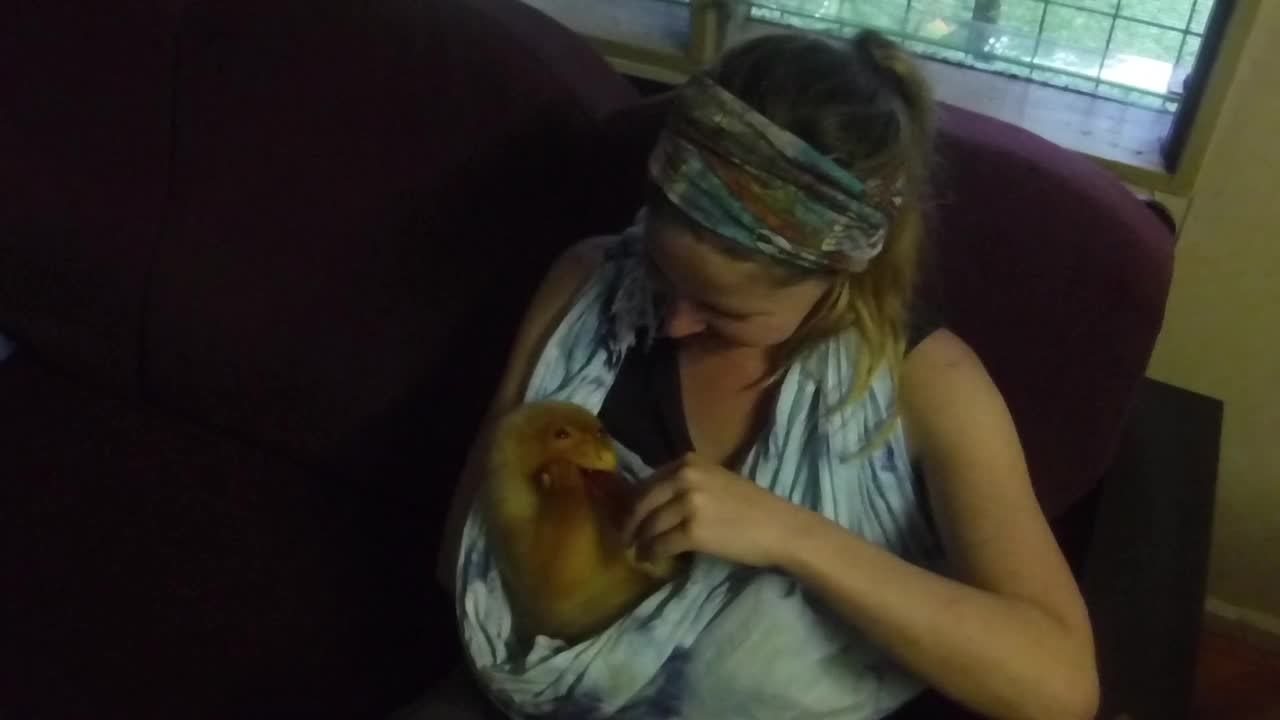 Dana Feeds Schnoggs, the Cuscus