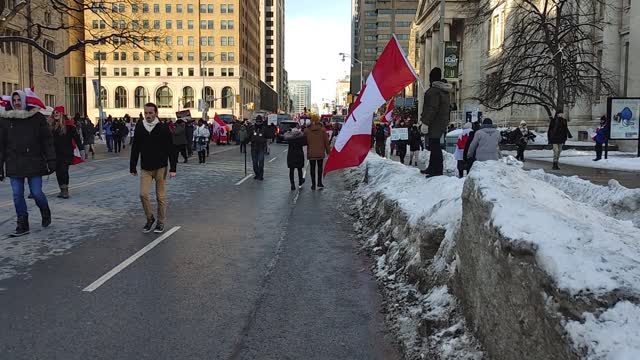 Raw Recording: DT Toronto Trucker Protest Pt 15