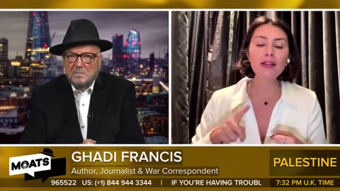 George Galloway interview Ghandi Francis from Lebanon