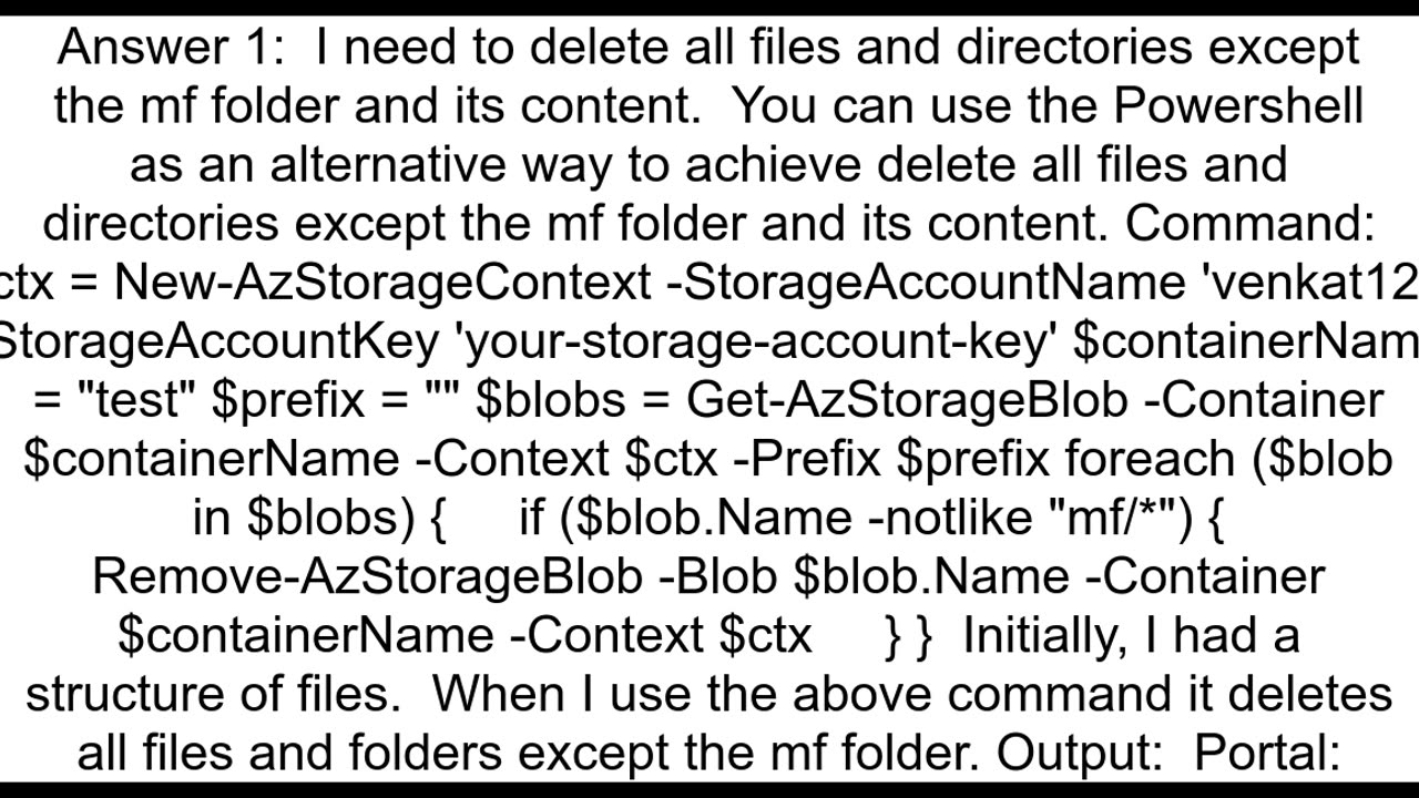 Azure CLI Delete files in storage account with pattern