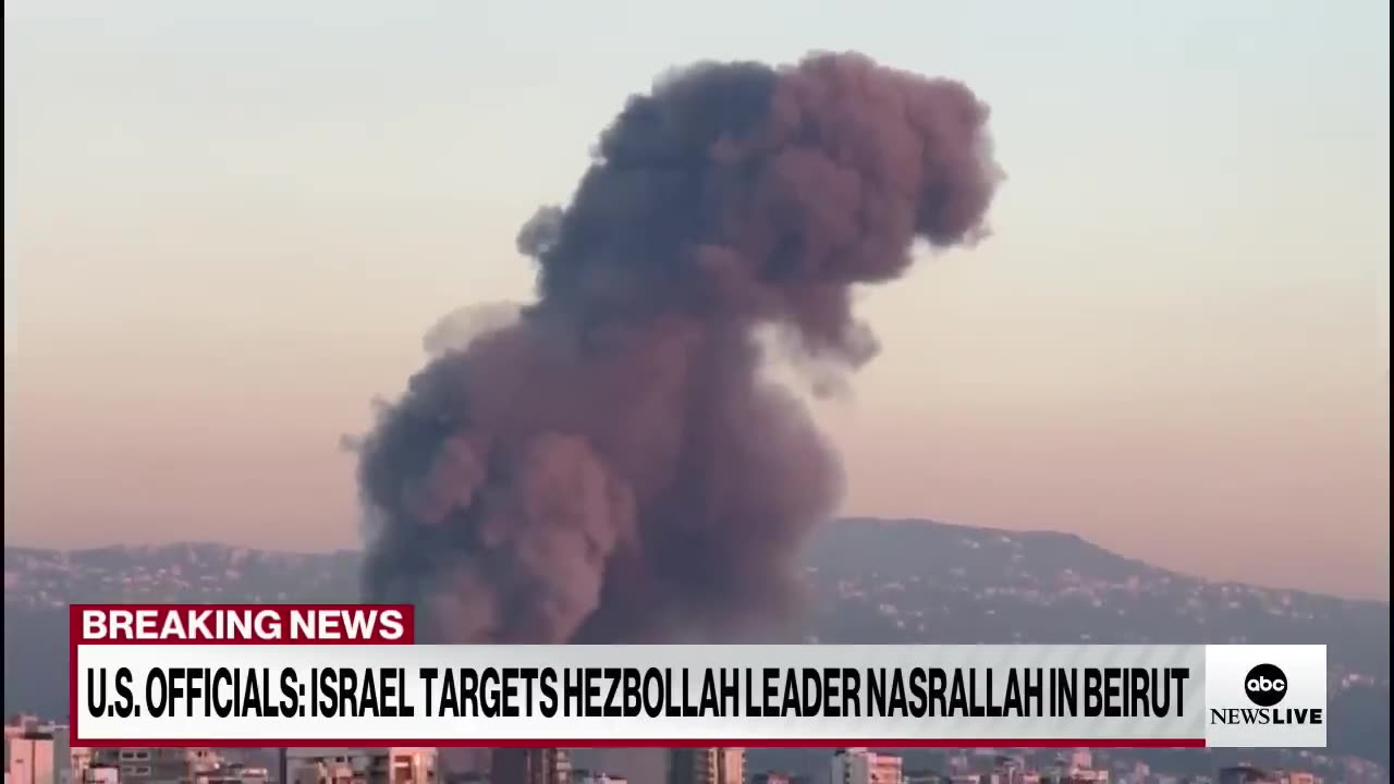 Israel targets Hezbollah leader Hassan Nasrallah in strike on Beirut