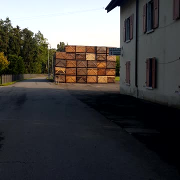 Swiss road with morning mountains