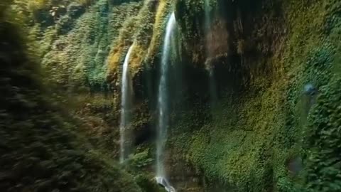 drone waterfall