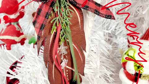 New 2021 Leather Feather Ornaments!