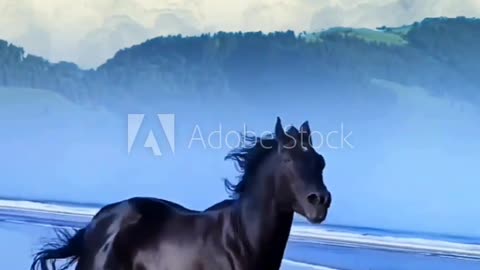 Black horse