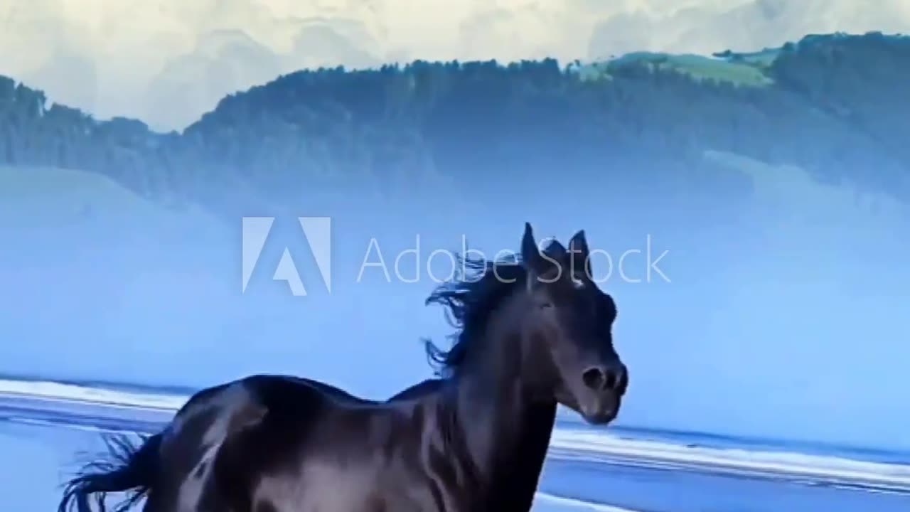 Black horse