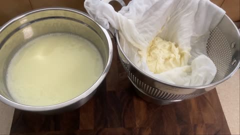 How to make Ricotta Cheese & butter with full fat milk at home easily