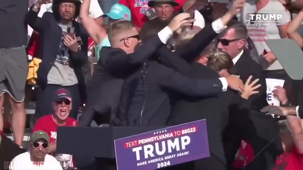 Inspirational Video of Trumps Assassination Attempt — FIGHT!