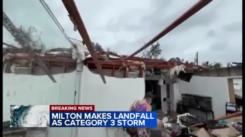 Hurricane Milton pummels Florida after making landfall as Category 3 storm