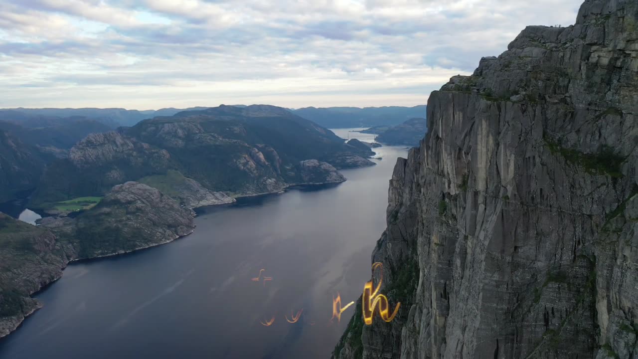 A beautiful river surrounded by mountains