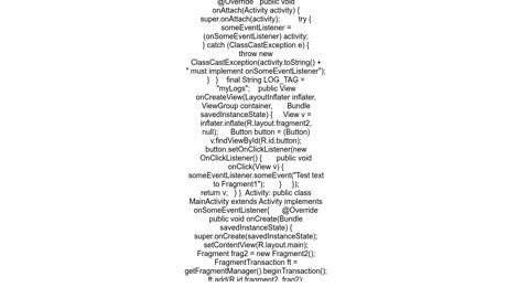 Passing Data Between Fragments to Activity