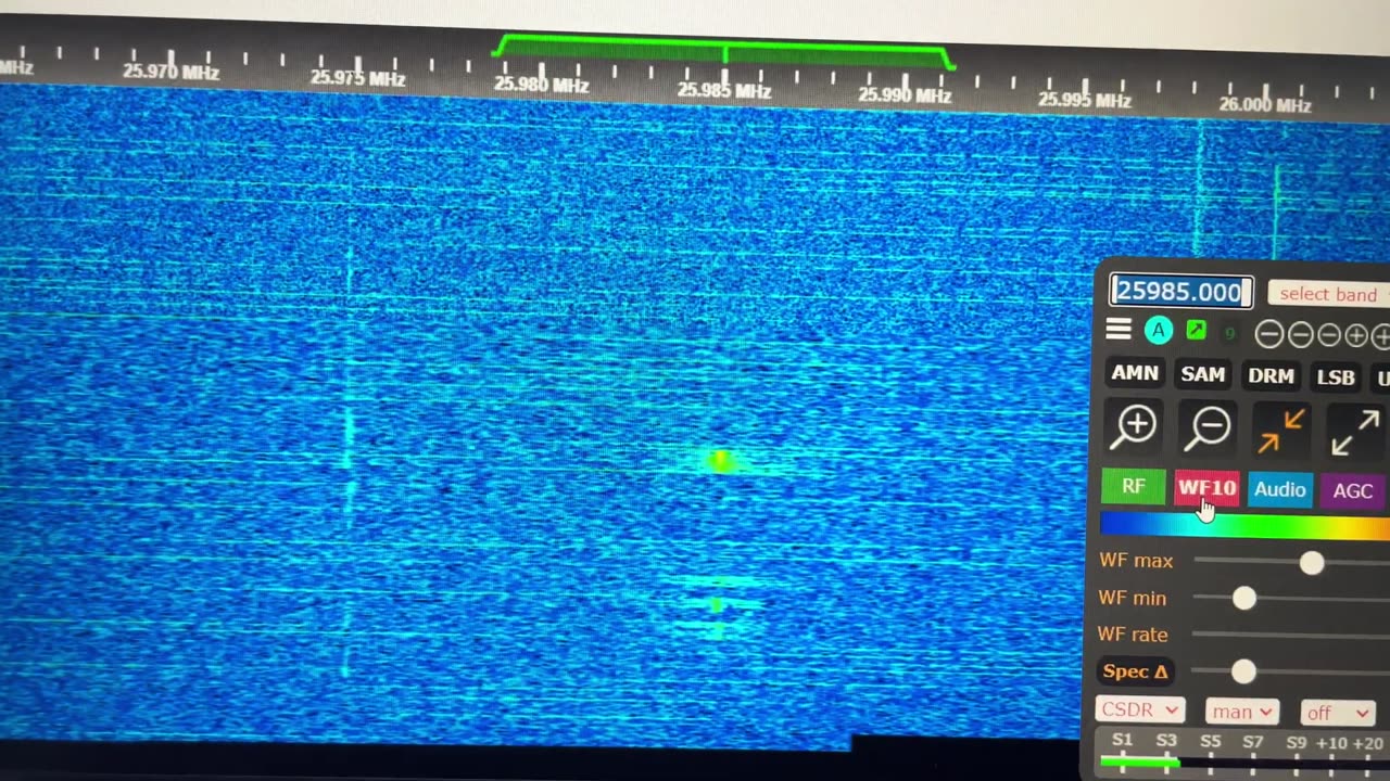 KOVR TV 26.110 MHz FM Carrier - Continuous FM Transmission DX Band Opening Indicator - 04 06 2023