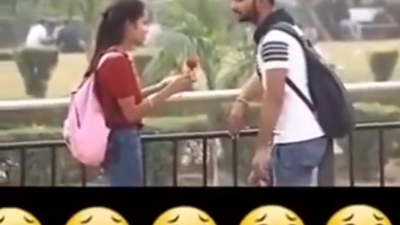 Girl proposing boy 😁😜