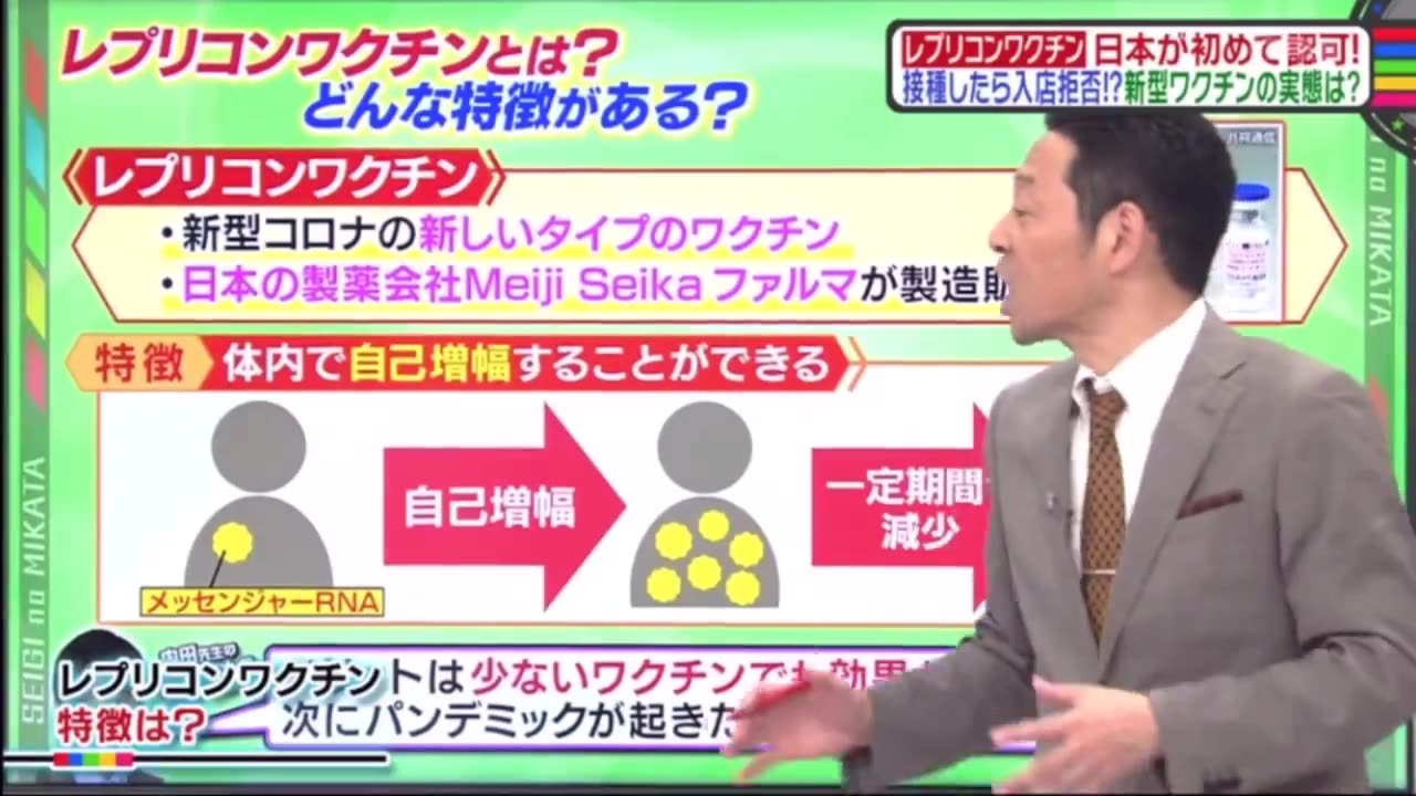 正義のミカタ 「レプリコンワクチン」現在治験中
