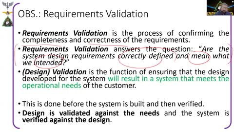 VERIFICATION AND VALIDATION DEFINITIONS