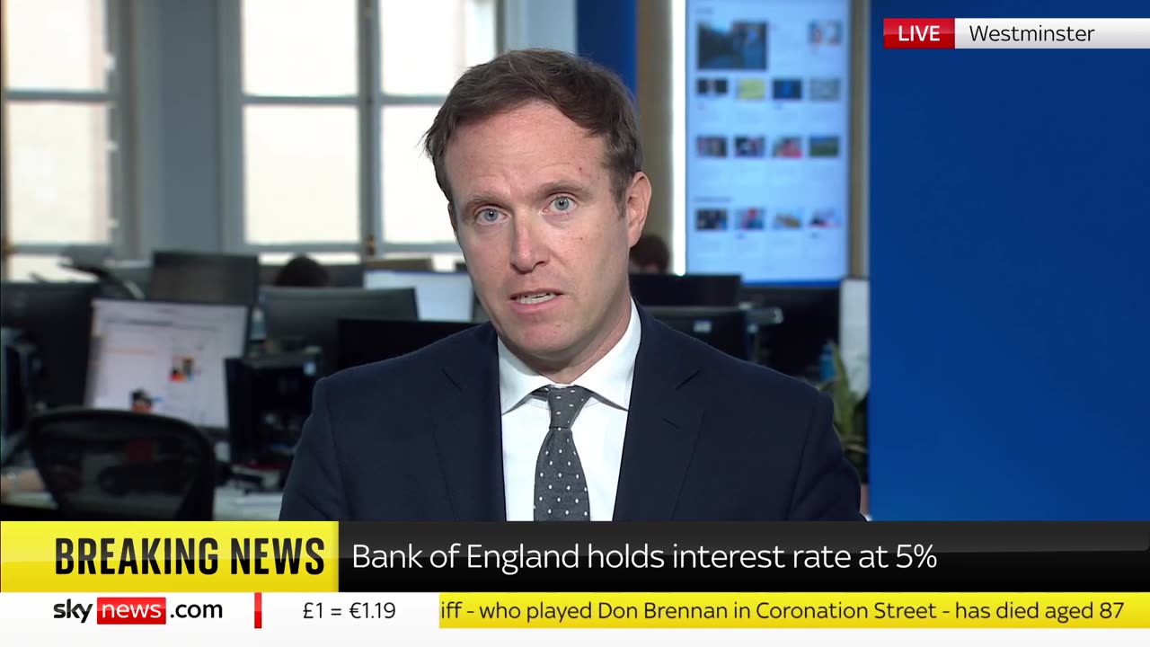 Bank of England holds interest rates at 5%