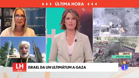 ISRAEL-GAZA: La ONU ve "IMPOSIBLE" que UN MILLÓN de CIVILES PALESTINOS puedan HUIR