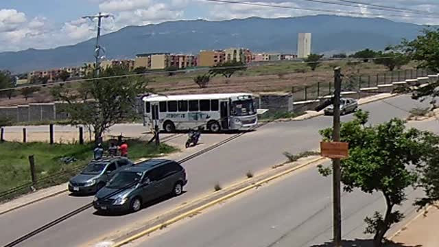 Accidente motociclista Xoxocotlan Oaxaca