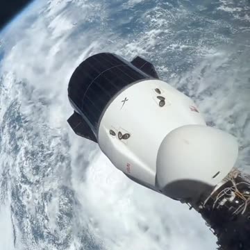 Breathtaking view of Earth from the SpaceX Crew Dragon in orbit