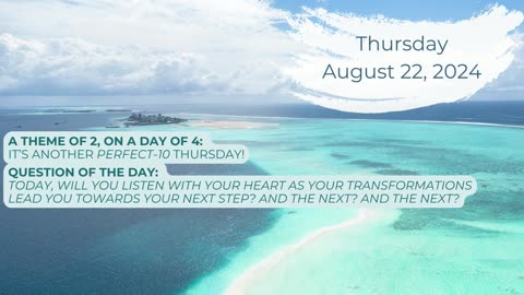 Numerology Energies for Thursday, August 22, 2024