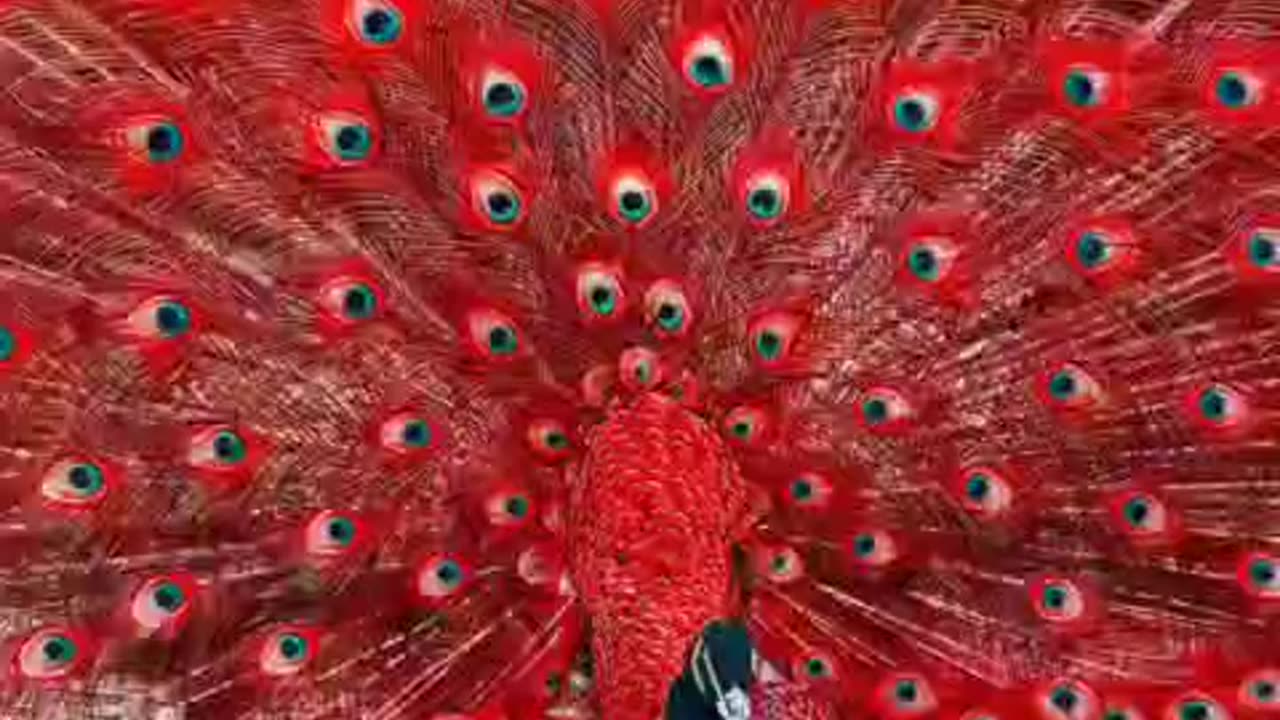 Mesmerizing Peacock Display: Nature's Stunning Beauty Unveiled