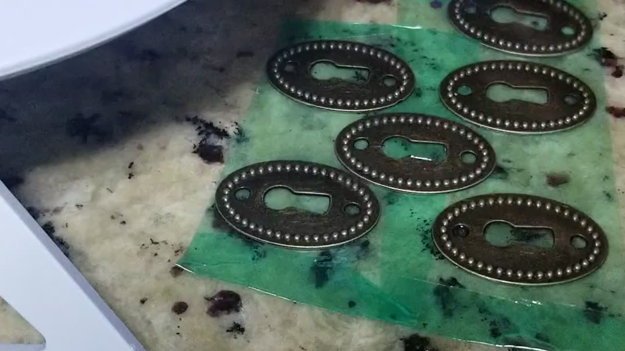 The Making of the Brass Keyhole Portals to Your Imagination with UV Resin