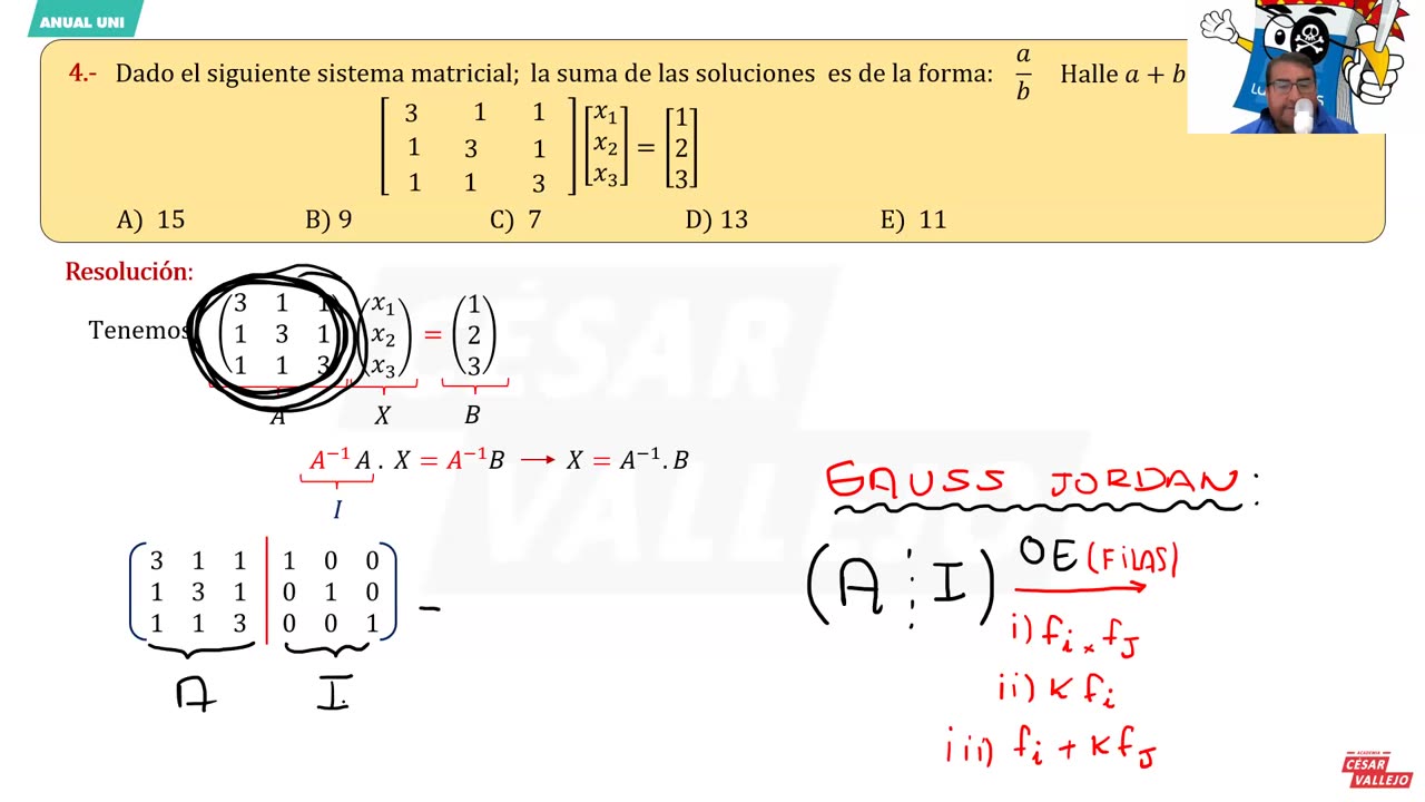 ANUAL VALLEJO 2023 | Semana 36 | RV | Álgebra