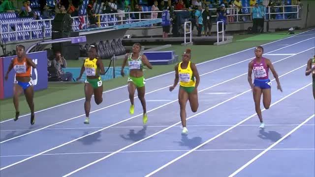 10.95 ! Tina Clayton breaks CR for 100m gold | World Athletics U20 Championships Cali 2022