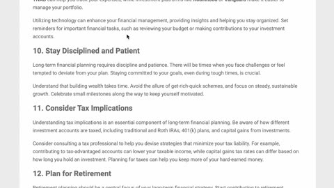 Effective Strategies for Long-Term Financial Planning (Your Roadmap to Financial Security)
