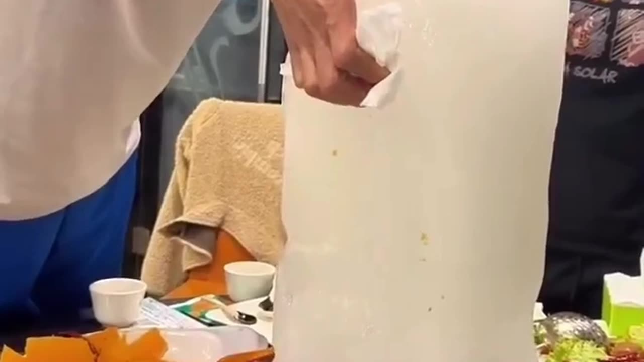 Extra oil removal technique with Ice Block