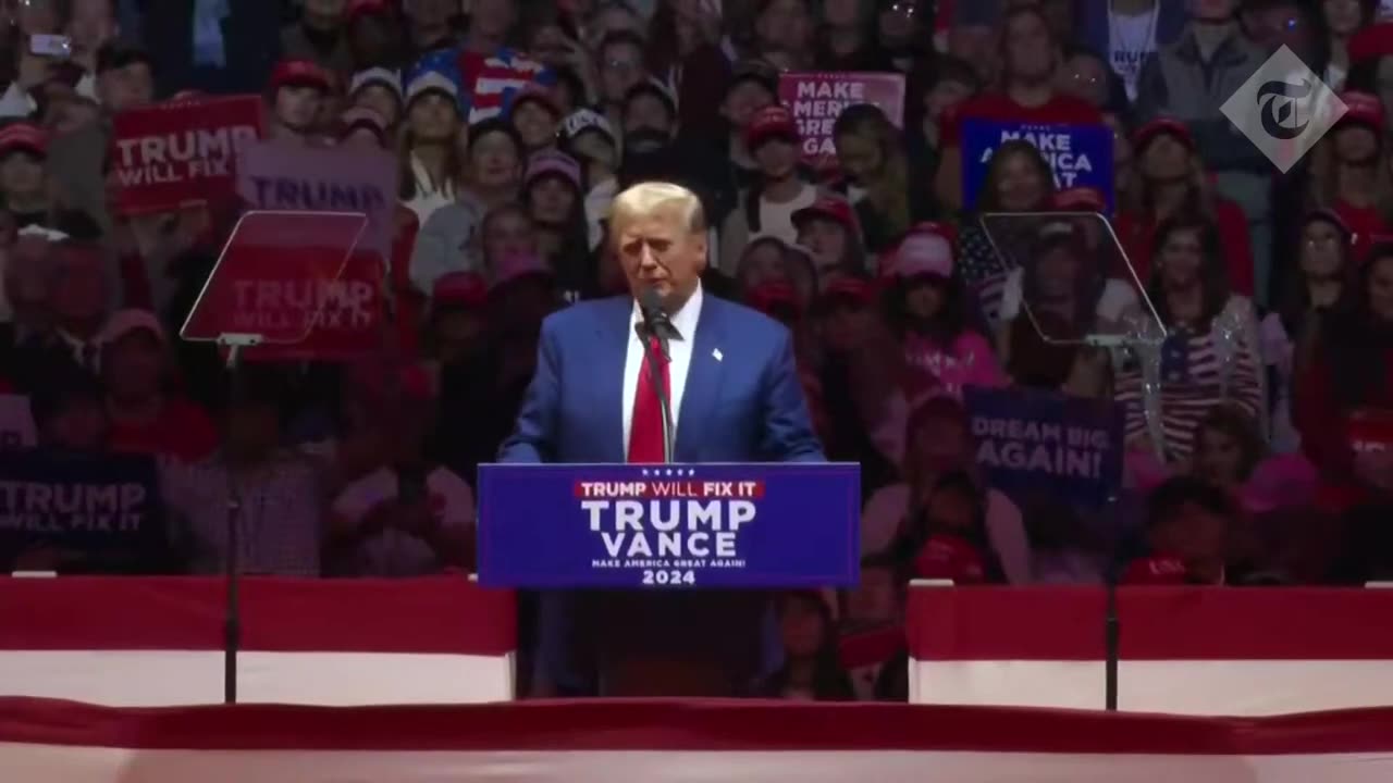 Donald Trump's full speech and Melania's surprise appearance at Madison Square Garden rally